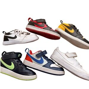 Nike & Jordan Kids Sneakers Set 6 Pairs Athletic Shoes 10C